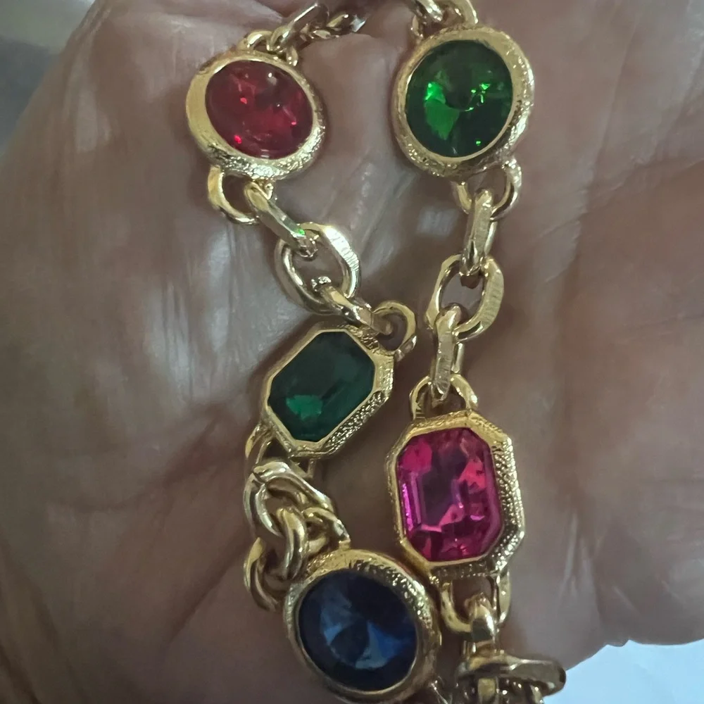 NECKLACE by AQUA Gemstone Gold 16” Chain with Lobster Clasp & 3” Extender NWT - Picture 3 of 13